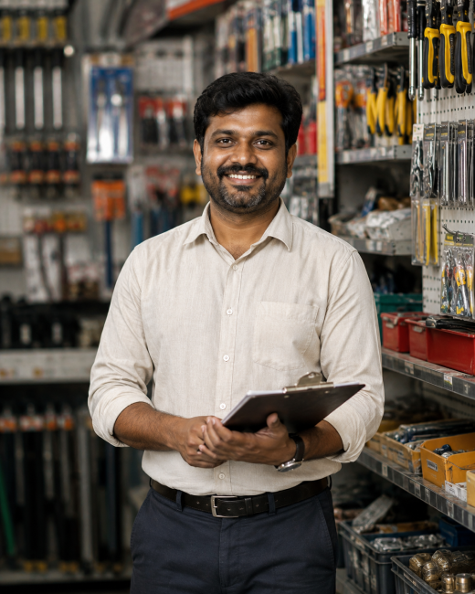Indian hardware shop owner | NearMeConnect